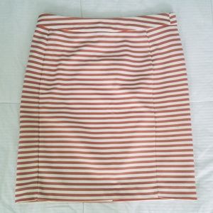 Striped pencil skirt